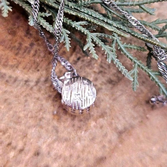 Genuine Nature Meteorite Blessing Coin Bag 925 Pendant Necklace. - Picture 5 of 10